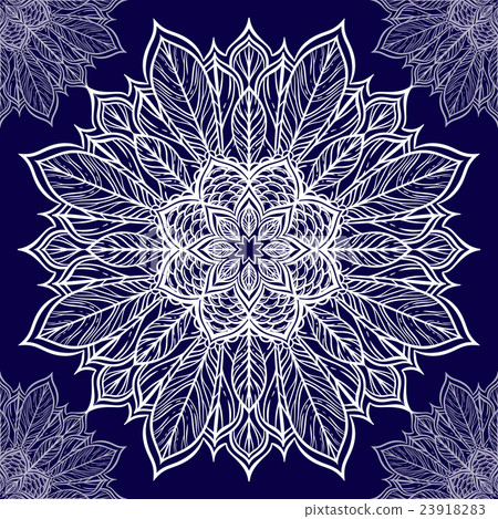 Seamless pattern with floral ornament 23918283