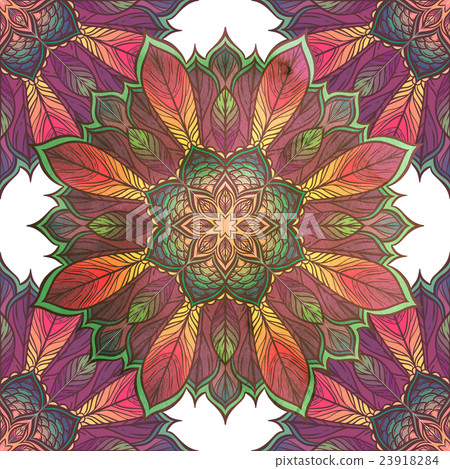 Seamless pattern with floral ornament.kaleidoscope Seamless pattern with floral ornament.kaleidoscope 23918284