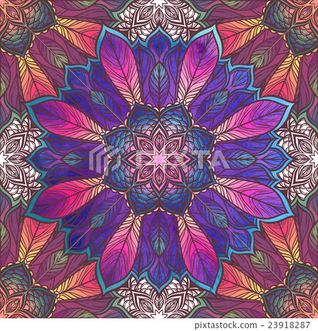Seamless pattern with floral ornament.kaleidoscope Seamless pattern with floral ornament.kaleidoscope 23918287