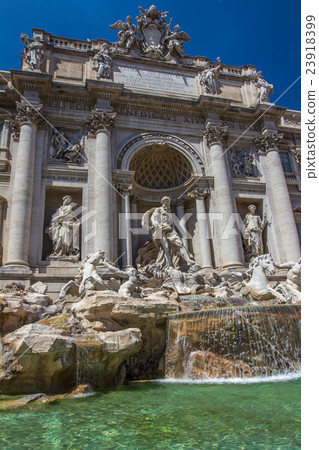 Facade of Trevi Fountain in Rome 23918399