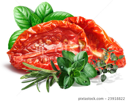 Sundried oiled tomatoes with herbs Sundried oiled tomatoes with herbs 23918822