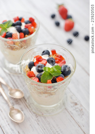 Granola with yogurt Granola with yogurt 23920503