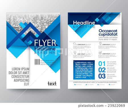 Abstract blue geometric background design layout - Stock Illustration ...