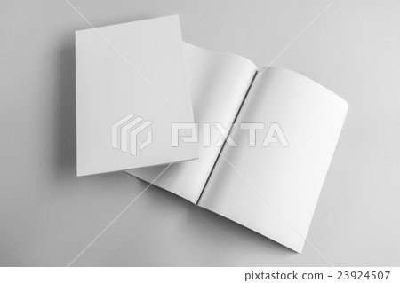 Blank catalog, magazine, book template with soft shadows. Ready for your design. 23924507