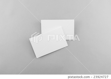 Blank business card, postcard with soft shadows. Blank business card, postcard with soft shadows. 23924727