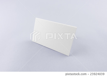 Blank business card, postcard with soft shadows. 23924839