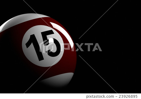 Pool Ball Number 15, 3D Rendering 23926895