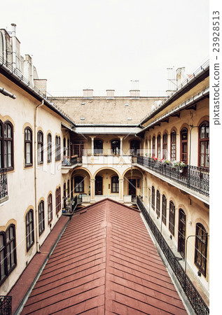Courtyard of old building in centre of Budapest Courtyard of old building in centre of Budapest 23928513