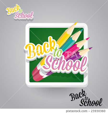 pencil with text Back to school vector background. pencil with text Back to school vector background. 23930360