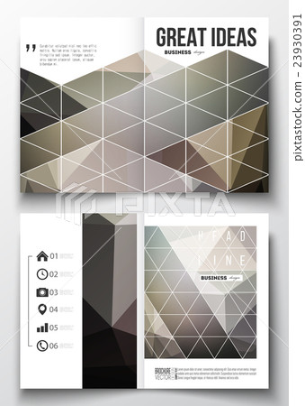 Set of business templates for brochure, magazine 23930391