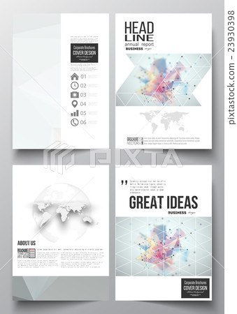 Set of business templates for brochure, magazine 23930398