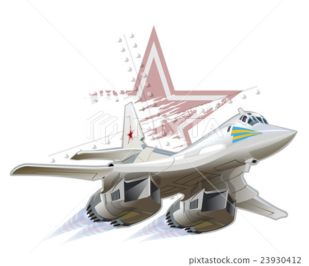 Cartoon Military Airplane 23930412