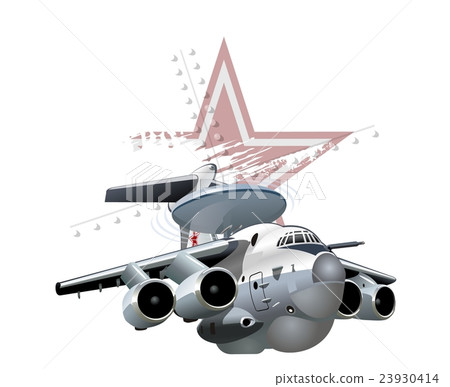 Cartoon Military Airplane 23930414