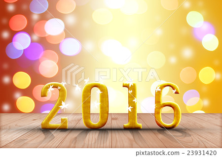 2016 year.  in perspective wood with blur bokeh  23931420