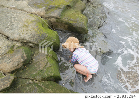 Girls playing in the sea Girls playing in the sea 23933284