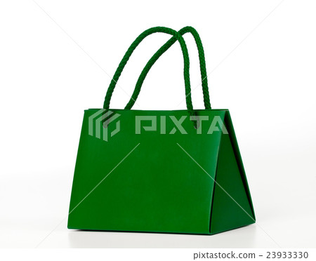 Green shopping bag. Green shopping bag. 23933330