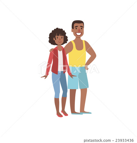 Couple In USA National Clothes 23933436