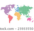 World map dot dot 23933550