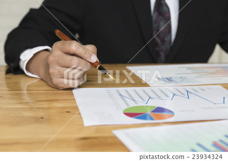 businessman working with paperwork document businessman working with paperwork document 23934324