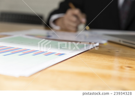 businessman working with document, laptop comp businessman working with document, laptop comp 23934328