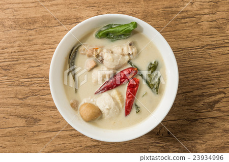 泰國湯湯姆cargai泰國湯姆kha-kai 23934996