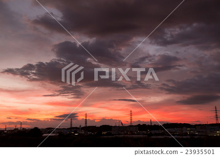 Typhoon Approaching Sky Typhoon season Cloudy sky Evening sunset Sunset sky Midsummer sky Copy space Character space Typhoon Approaching Sky Typhoon season Cloudy sky Evening sunset Sunset sky Midsummer sky Copy space Character space 23935501