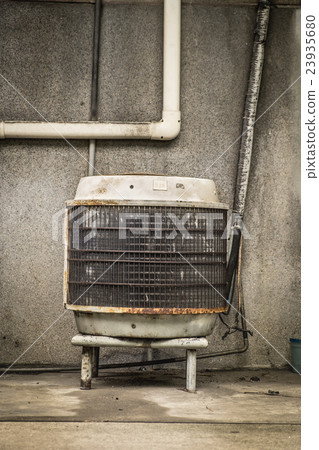 Industrial old air compressor 23935680