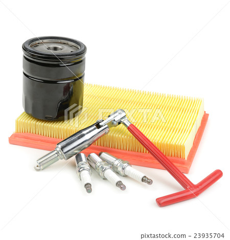 filters for car and spark plugs 23935704