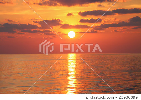 sunset and sunrise time, nature background  23936099