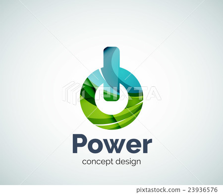 Power button logo template Power button logo template 23936576