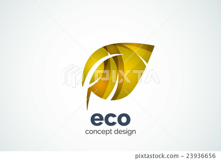 Abstract business company leaf logo template 23936656