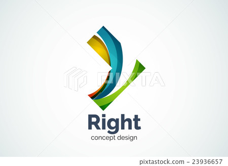 Abstract business company arrow logo template 23936657