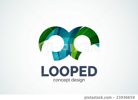 Abstract business company infinity logo template Abstract business company infinity logo template 23936659