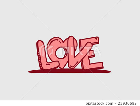 Color letters vector illustration. Love concept 23936682