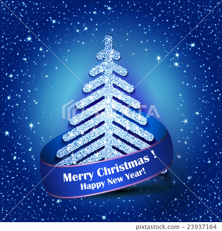 Vector abstract Christmas tree - Stock Illustration [23937164] - PIXTA
