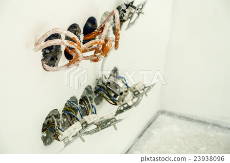 unfinished electrical or computer outlet, socket 23938096