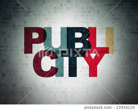 Advertising concept: Publicity on Digital Data 23938220