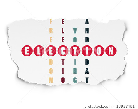 Politics concept: Election in Crossword Puzzle 23938491