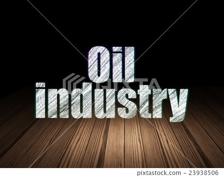 Manufacuring concept: Oil Industry in grunge dark 23938506