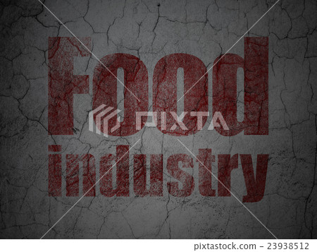 Industry concept: Food Industry on grunge wall 23938512