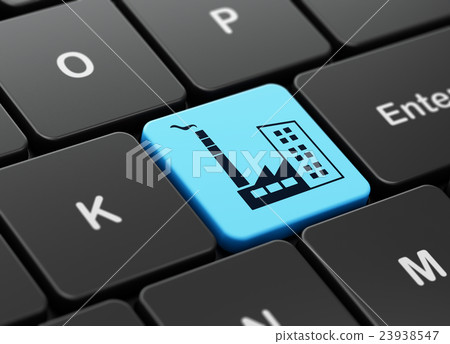 Industry concept: Industry Building on computer 23938547