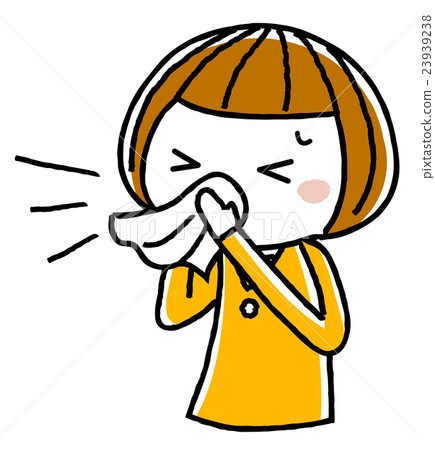 女孩：打噴嚏 23939238