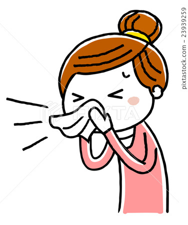 年輕女子：打噴嚏 23939259