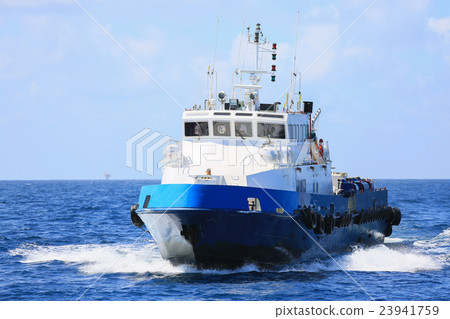 Supply boat transfer cargo to oil and gas industry 23941759