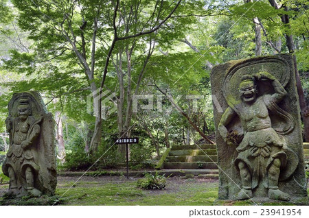 Former Sengokuji Temple Stone Nio Stone Kanto Peninsula 23941954