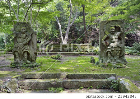 Former Sengokuji Temple Stone Nio Stone Kanto Peninsula 23942845