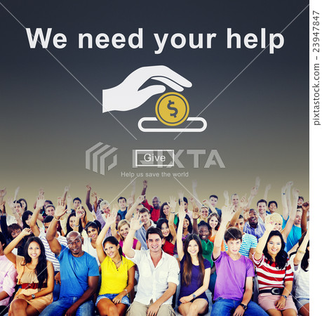 Money Donations Welfare Helping Hands Concept Money Donations Welfare Helping Hands Concept 23947847