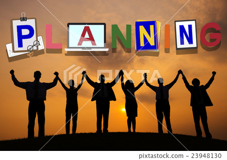 Planning Colorful Word Plan Strategy Business Concept 23948130