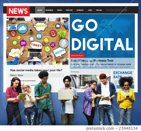 Go Digital Technology Internet Network Concept Go Digital Technology Internet Network Concept 23948134