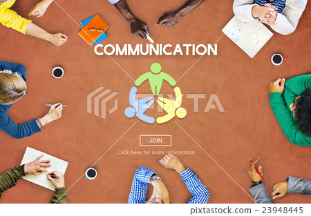 Communication Helping Hand Connection Together Concept 23948445